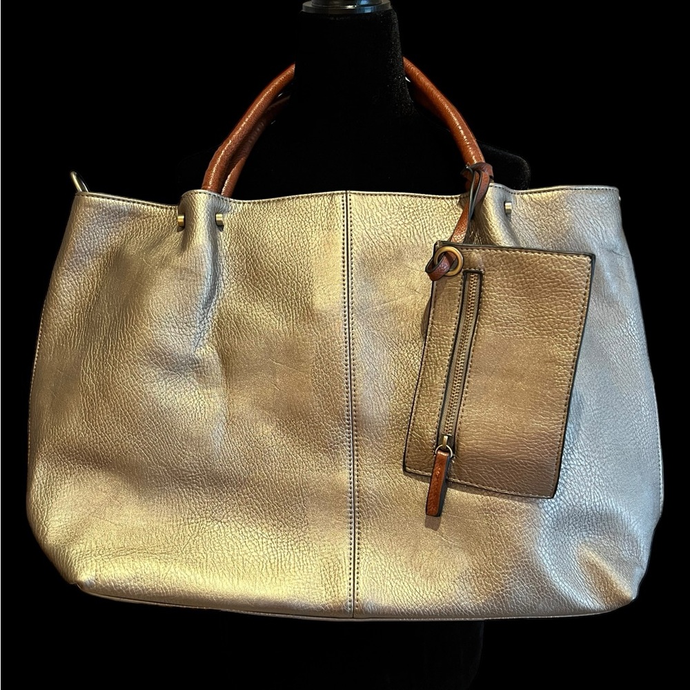 Exposure Brand Convertible Tote/Handbag (Pewter)